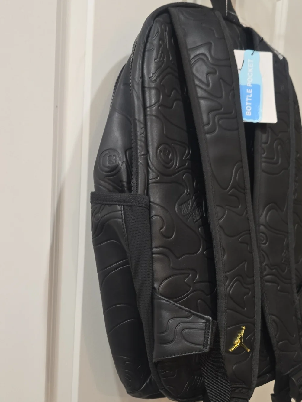 Jordan Topographic Borough Backpack- Black/Gold